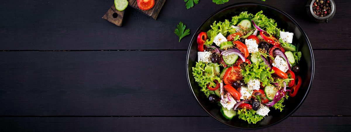 Healthy food. Greek salad